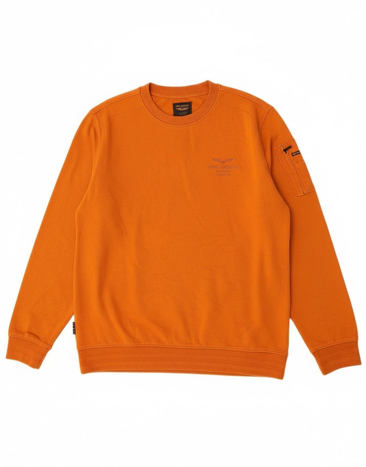 Pme Legend Herre Sweatshirt Jumper 2XL Orange Bomuld