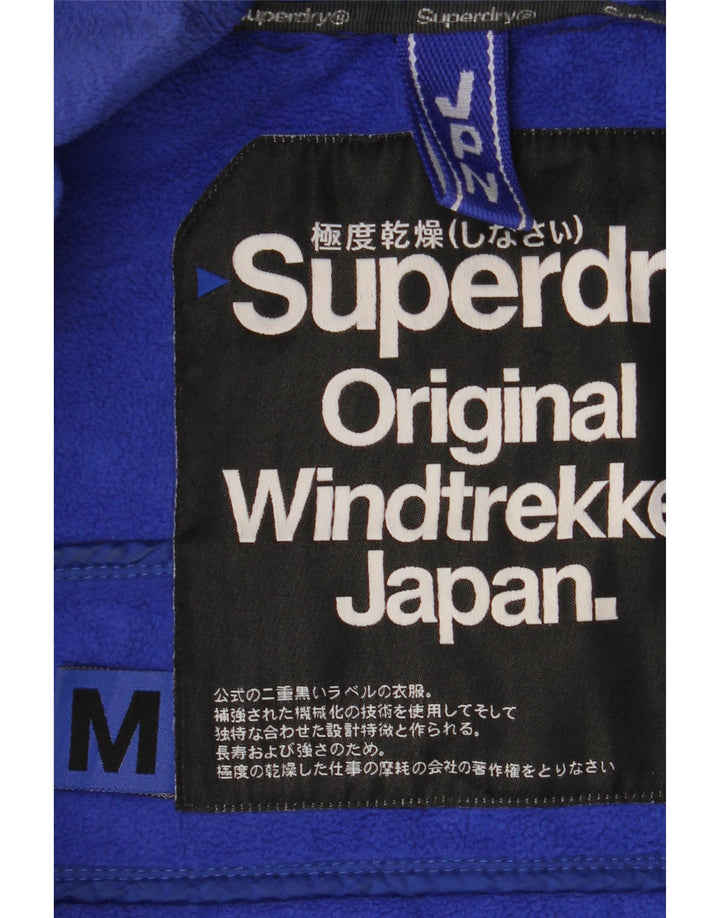 SUPERDRY Herre The Windtrekker Hooded Windbreaker Jacket UK 38 Medium Grey