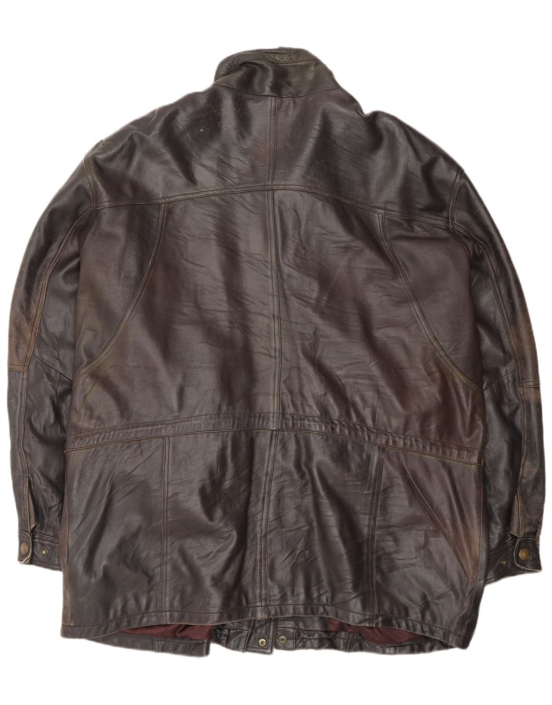 Vintage herre læderjakke UK 44 2XL sort læder