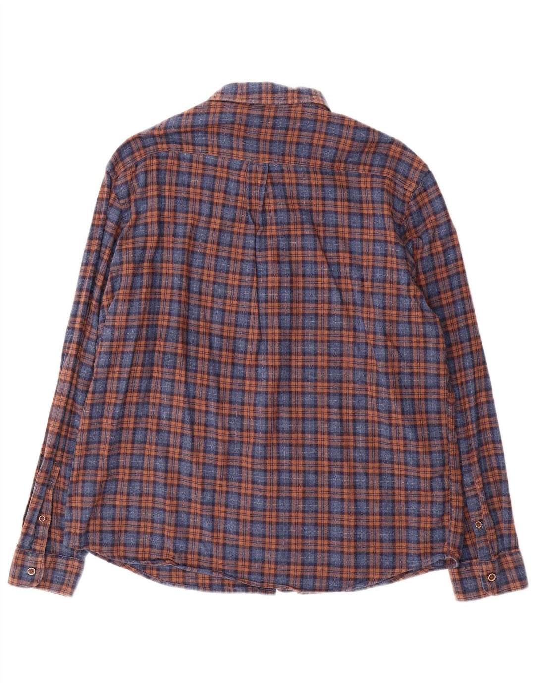Marks & Spencer Herre almindelig flannelskjorte XL blå bomuld