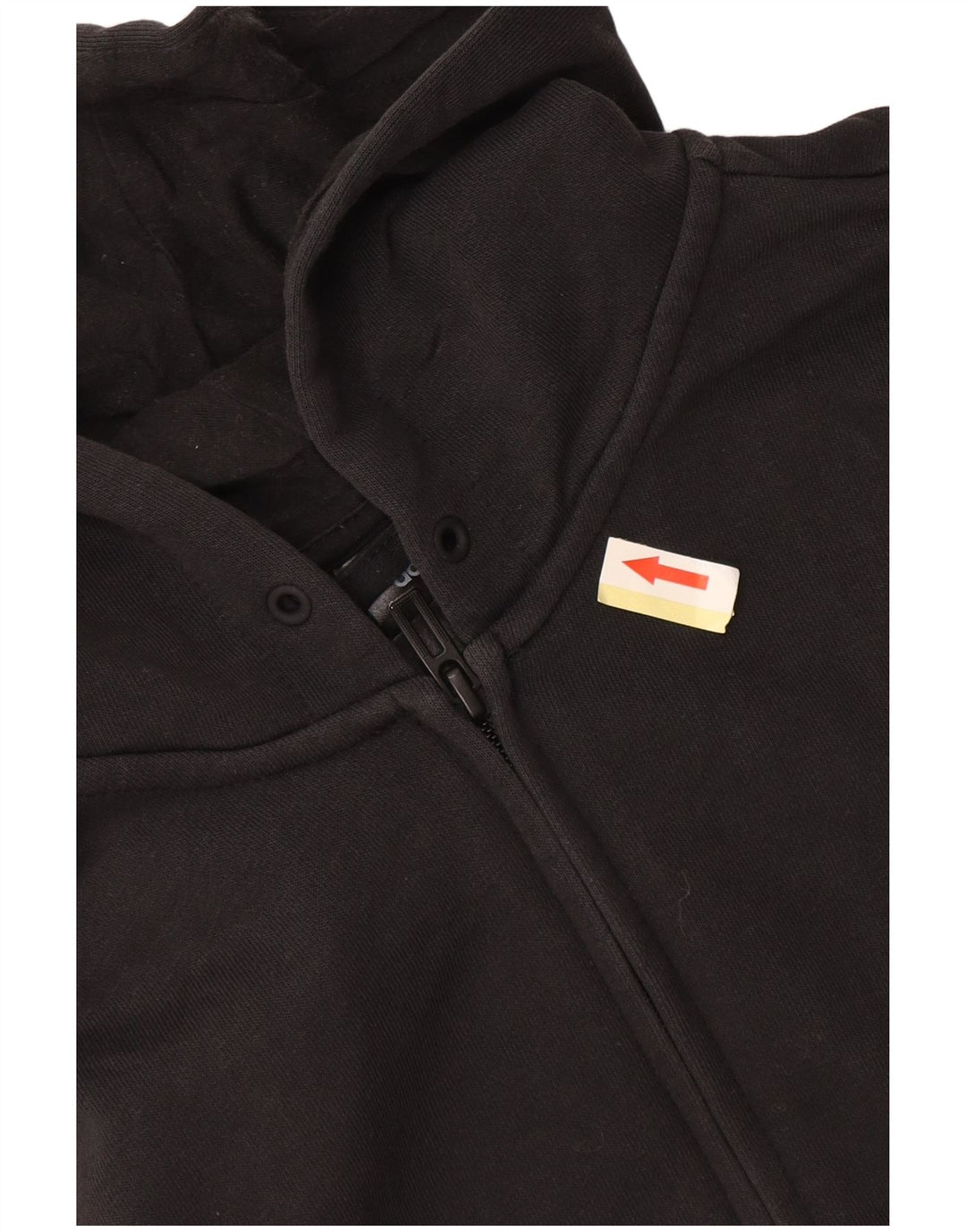 Adidas Dame Hættetrøje Sweater UK 14 Stor Sort Bomuld