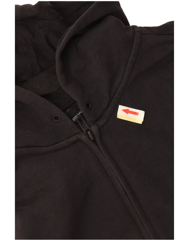 Adidas Dame Hættetrøje Sweater UK 14 Stor Sort Bomuld