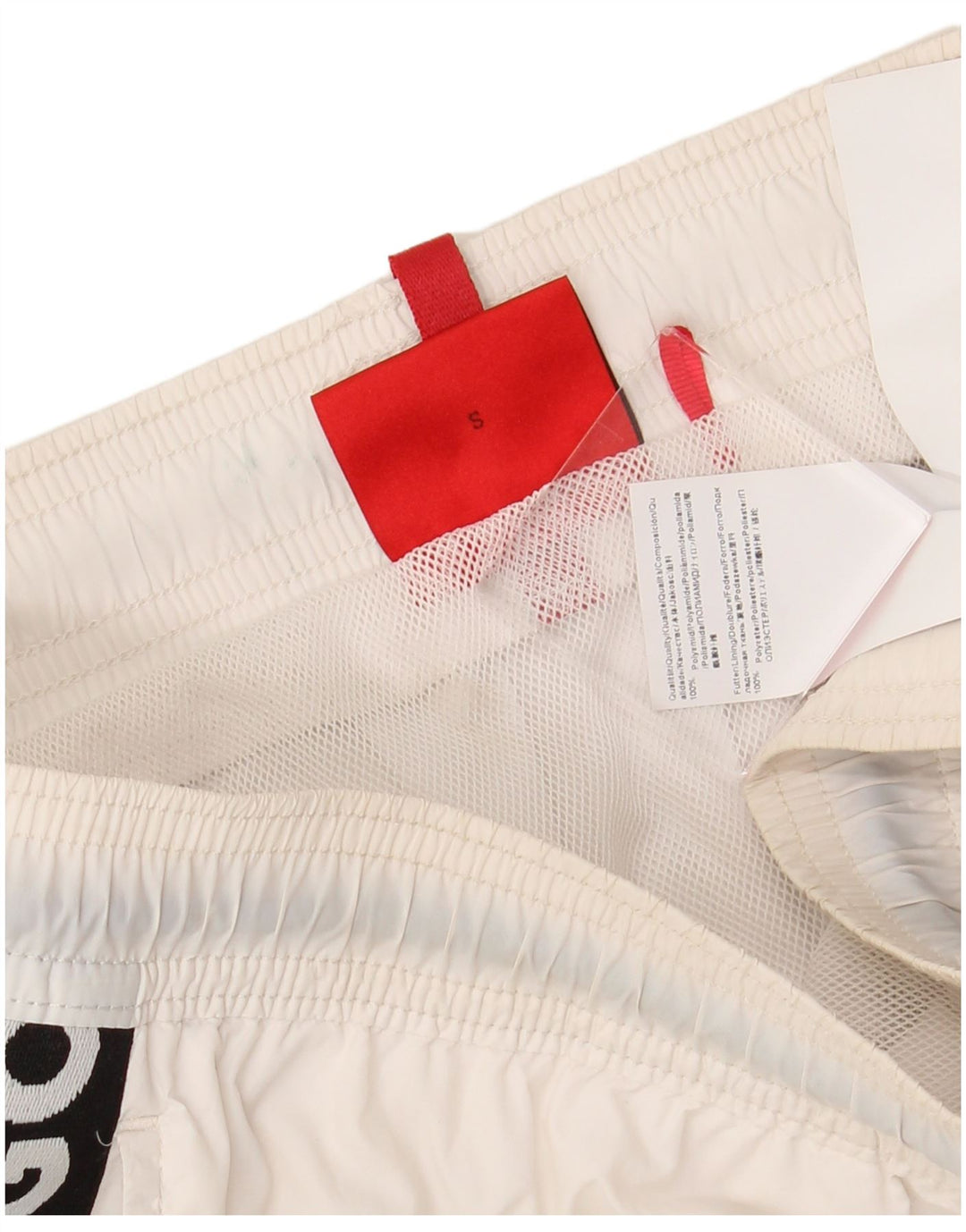 HUGO BOSS Badeshorts til mænd Små hvide polyamid