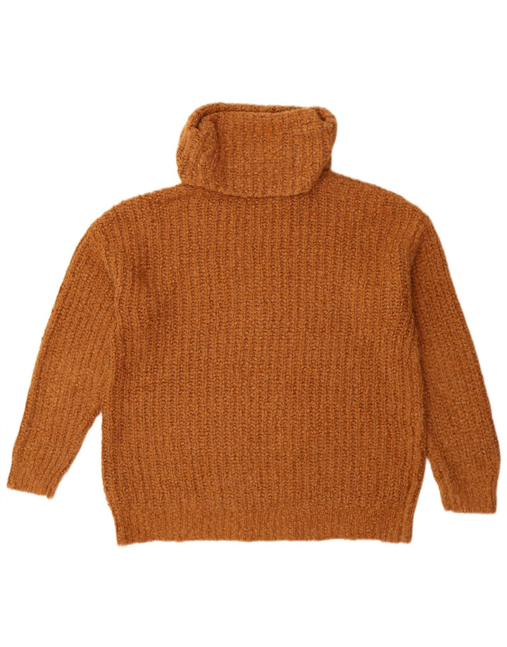 Marks & Spencer Dame Oversized rullehals sweater UK 10 Small Brown