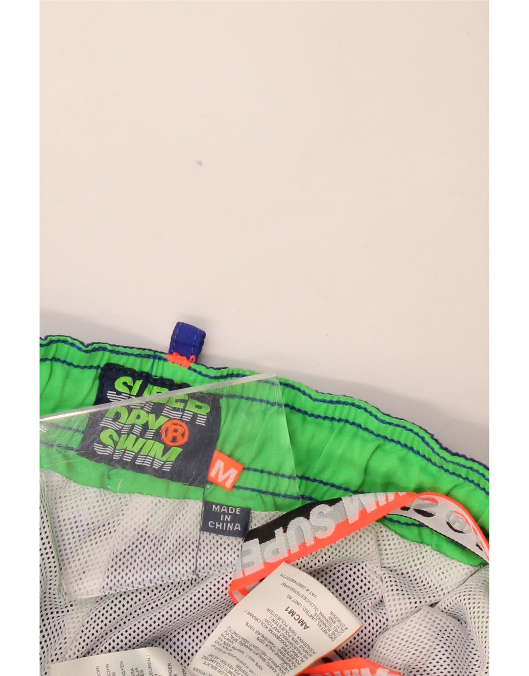 SUPERDRY Grafiske svømmeshorts til mænd mellemblå polyester