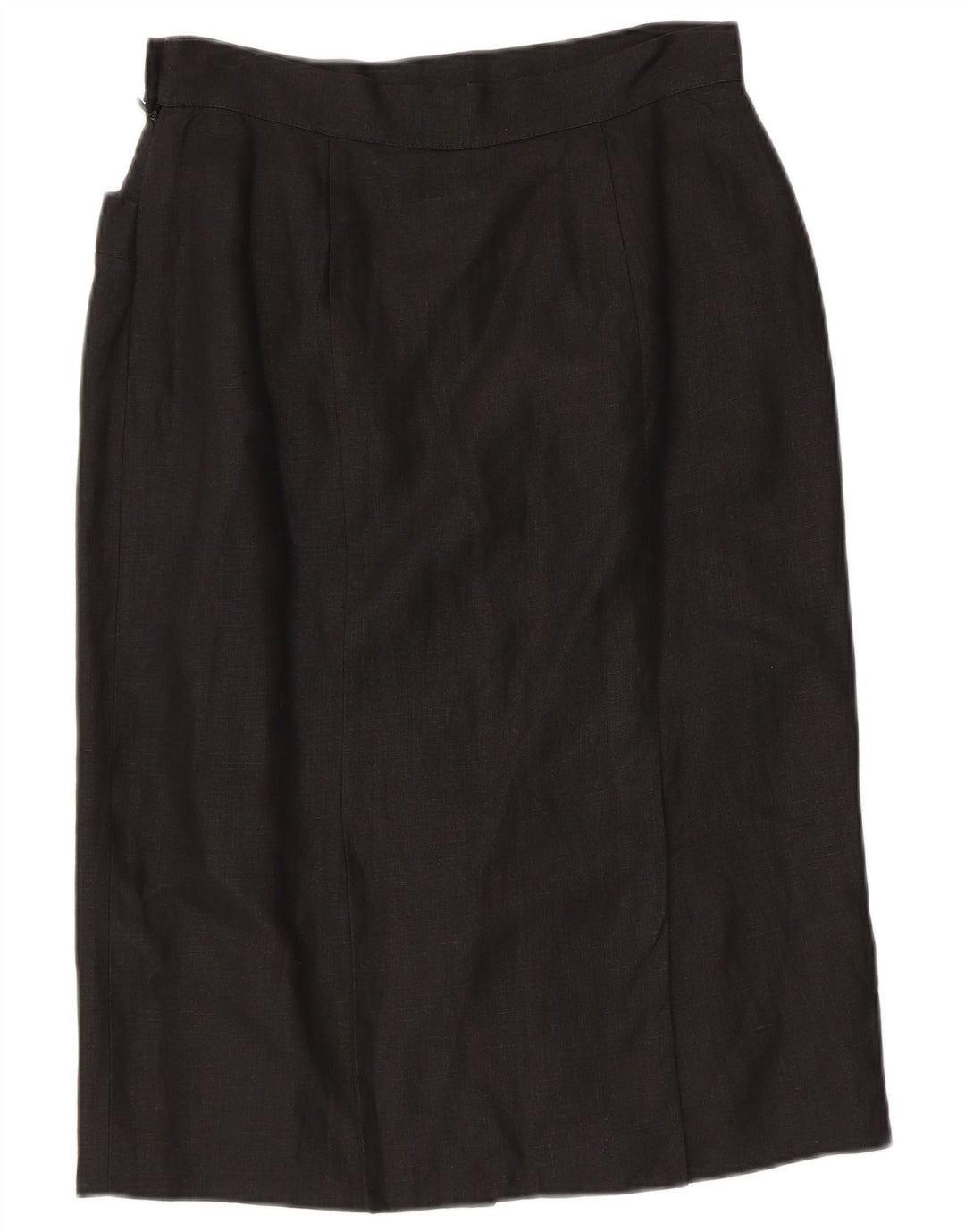 MISSONI Midi-nederdel til kvinder UK 16 Large Black Linen