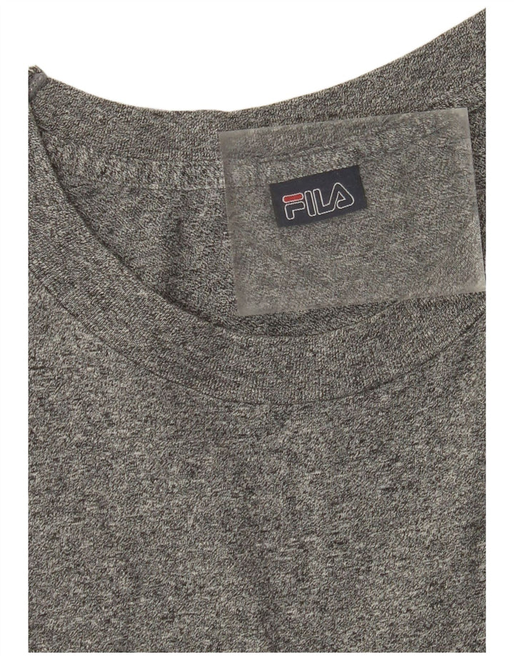 FILA Herre T-Shirt Top Medium Grey Flecked