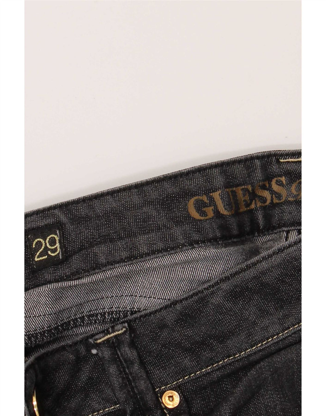 Guess Womens Crop Slim Jeans W29 L26 Grå