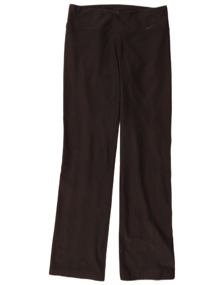 Nike Dame Dri Fit træningsdragt Bukser UK 14 Medium Sort Polyester