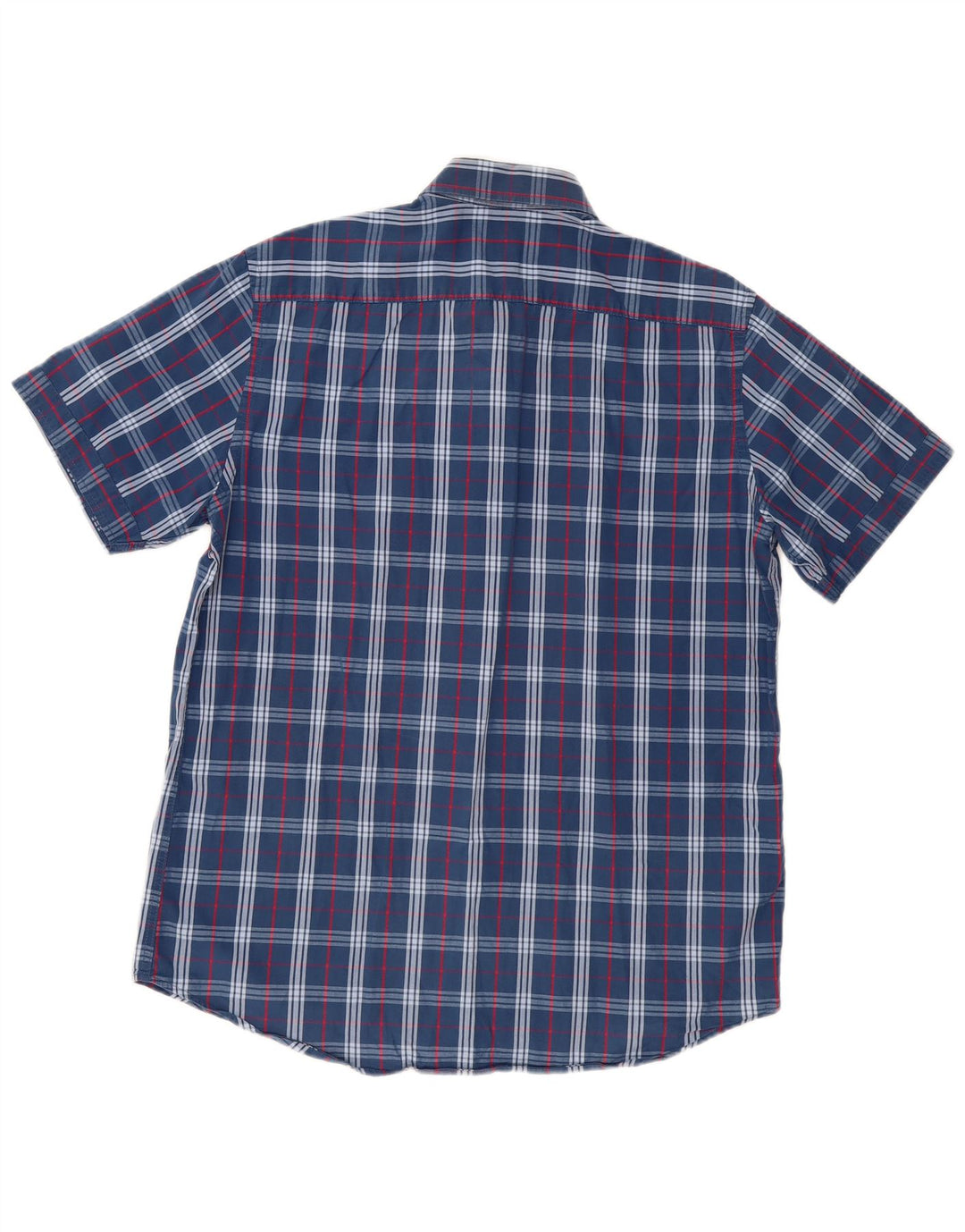 CARRERA Herre Regular Fit Kortærmet Skjorte Large Blue Check