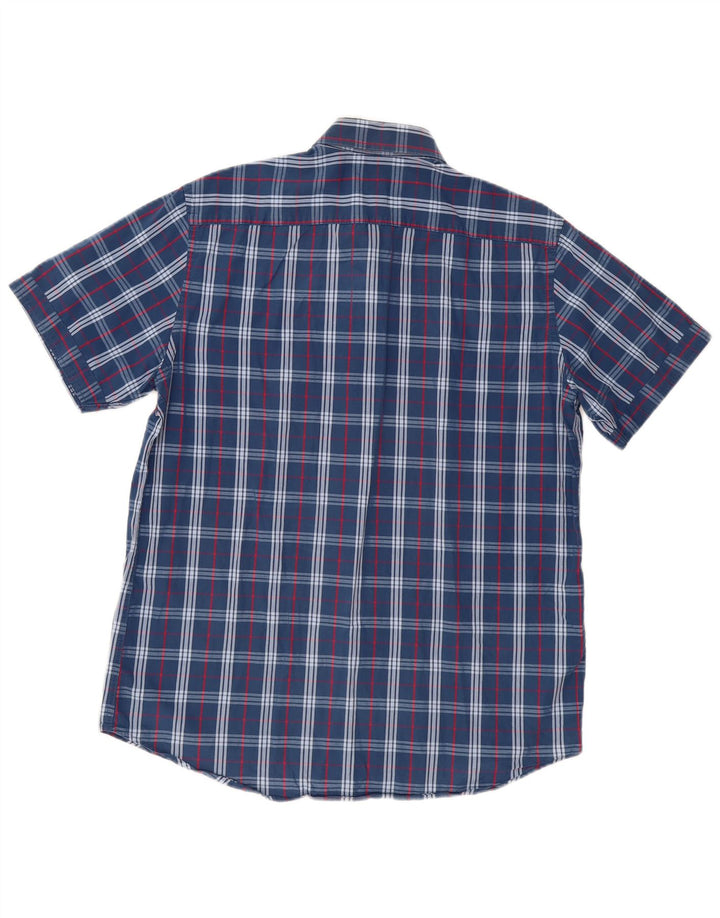 CARRERA Herre Regular Fit Kortærmet Skjorte Large Blue Check