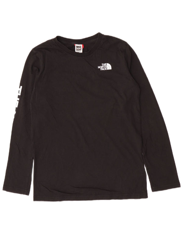 The North Face Boys Grafisk Top Langærmet 14-15 år XL Sort Bomuld