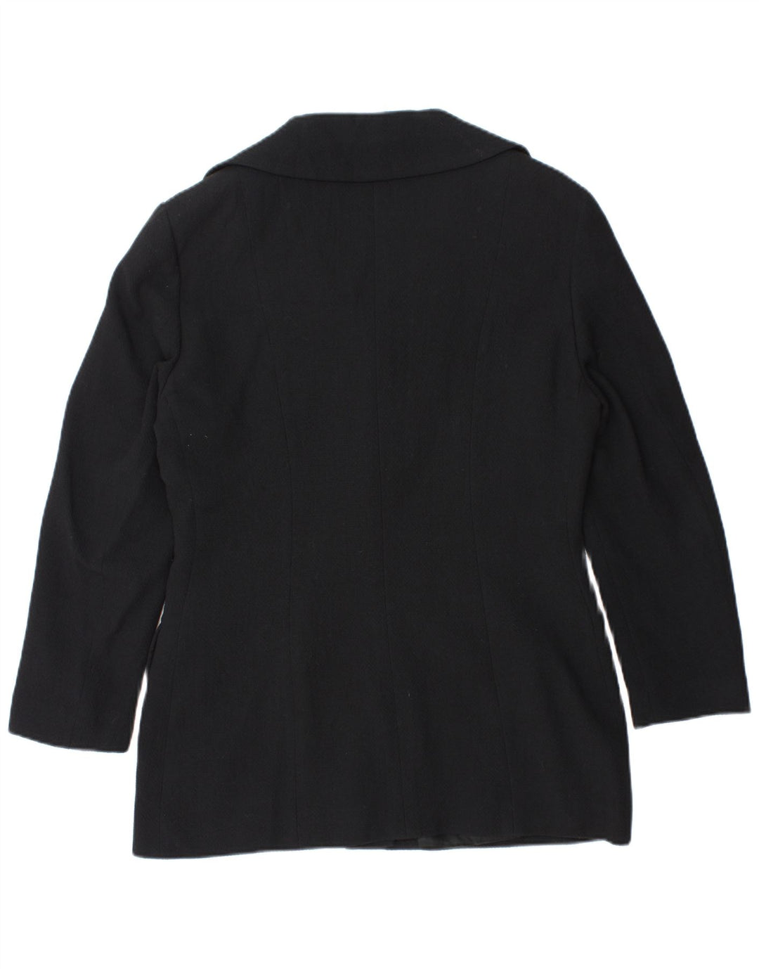 Vintage dame 4-knaps blazerjakke IT 48 XL marineblå uld