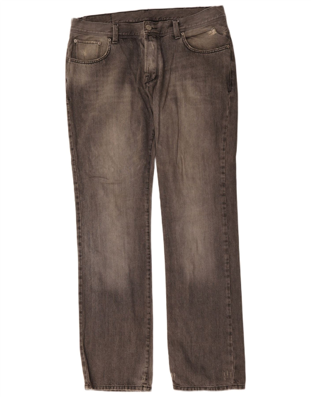 Zara Straight Jeans til mænd EU 38 Small W38 L35 Grå Bomuld