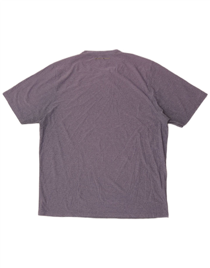 UNDER ARMOUR Herre T-Shirt Top XL Lilla Flecked