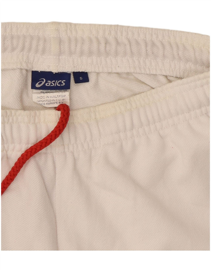 Asics Dame grafisk træningsdragt Bukser Joggers UK 8 Small White Polyester