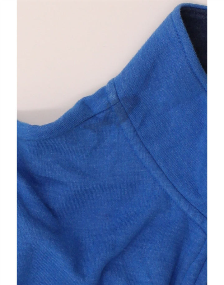 CHAPS Mens Zip Neck Top Long Sleeve XL Blue Cotton Vintage Chaps and Second-Hand Chaps from Messina Hembry 