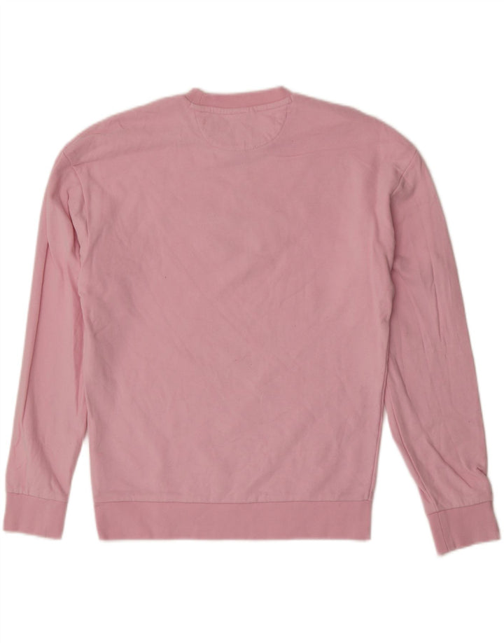 Hugo Boss Dame Grafisk Sweatshirt Jumper UK 14 Medium Pink Bomuld