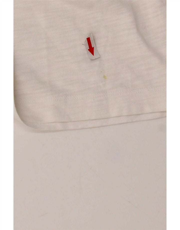 Calvin Klein Jeans T-Shirt Top UK 14 Medium White