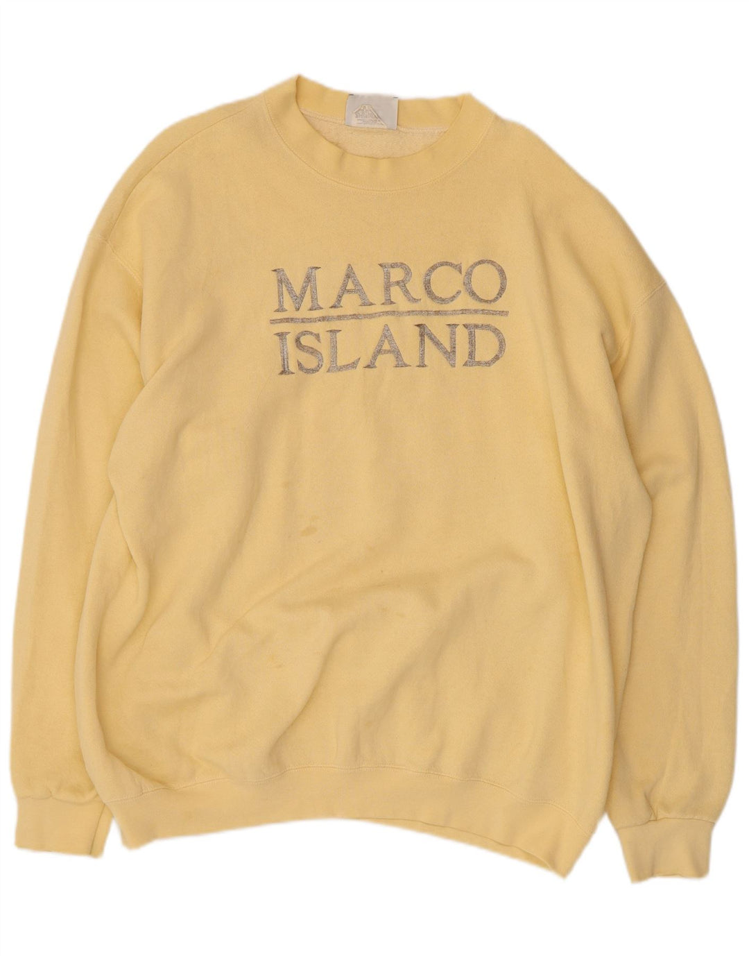 LEE Grafisk sweatshirt til mænd XL Gul bomuld