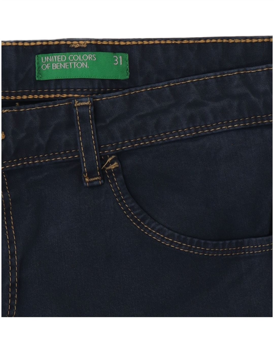 Benetton Dame Skinny Jeans W31 L30 Marineblå
