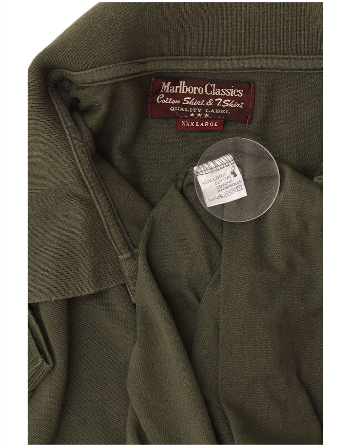 Marlboro Classics Polo Shirt til mænd 3XL Khaki Bomuld
