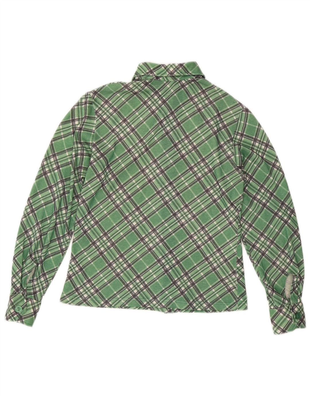 Vintage dameskjorte UK 12 Medium Green Check