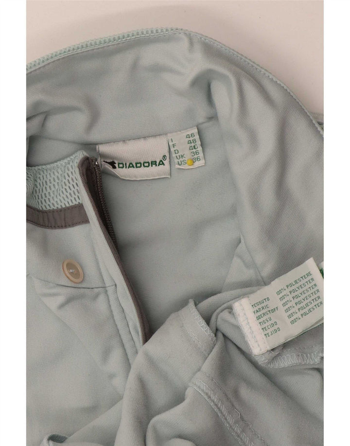 Diadora træningsdragt topjakke til kvinder UK 36 Lille blå polyester
