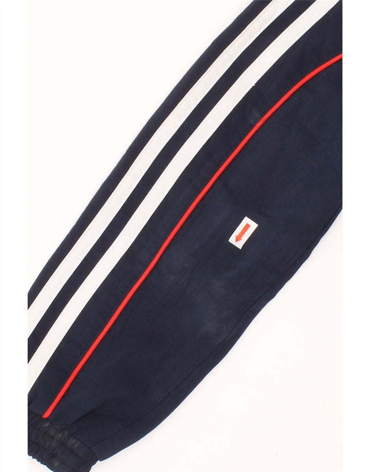ADIDAS Boys Tracksuit Top Jacket 5-6 Years Navy Blue Polyester Vintage Adidas and Second-Hand Adidas from Messina Hembry 