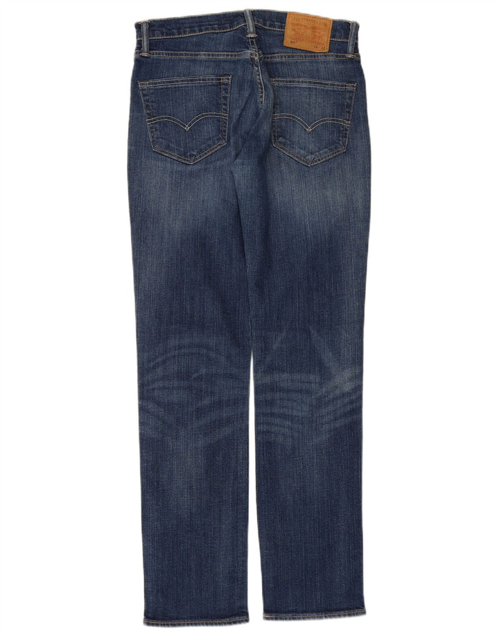 LEVI'S Dame 511 Slim Jeans W30 L32 Blå Bomuld