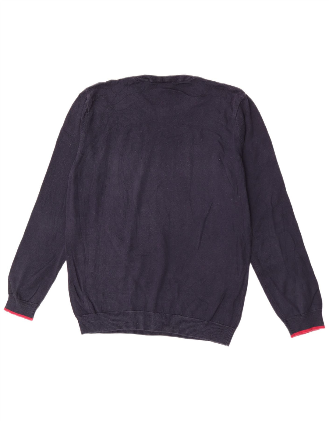 Lacoste Herre Crew Neck Jumper Sweater størrelse 5 Stor marineblå bomuld
