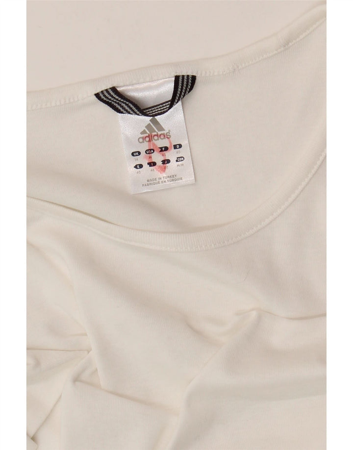 Adidas Dame T-Shirt Top EU 38 Medium Rød Bomuld