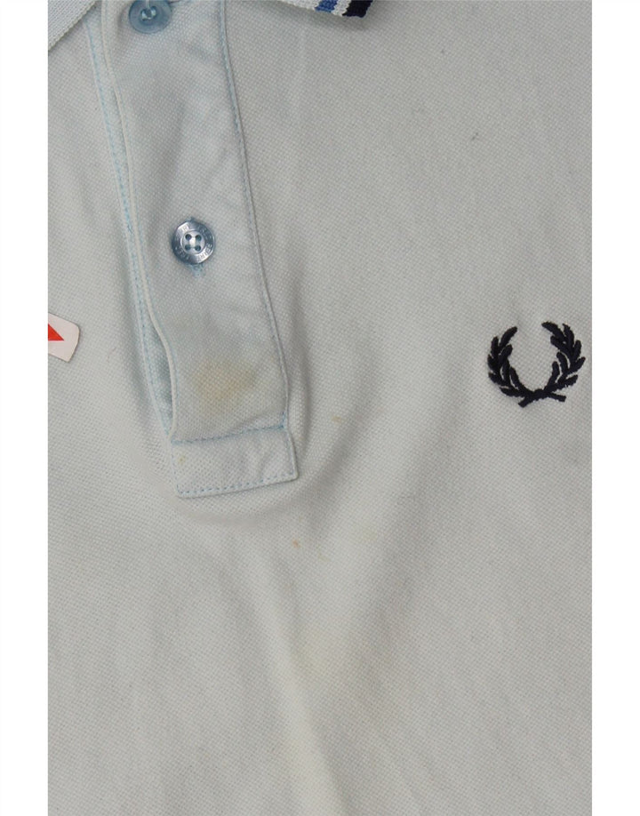 FRED PERRY Herre let og stræk poloskjorte lille blå bomuld