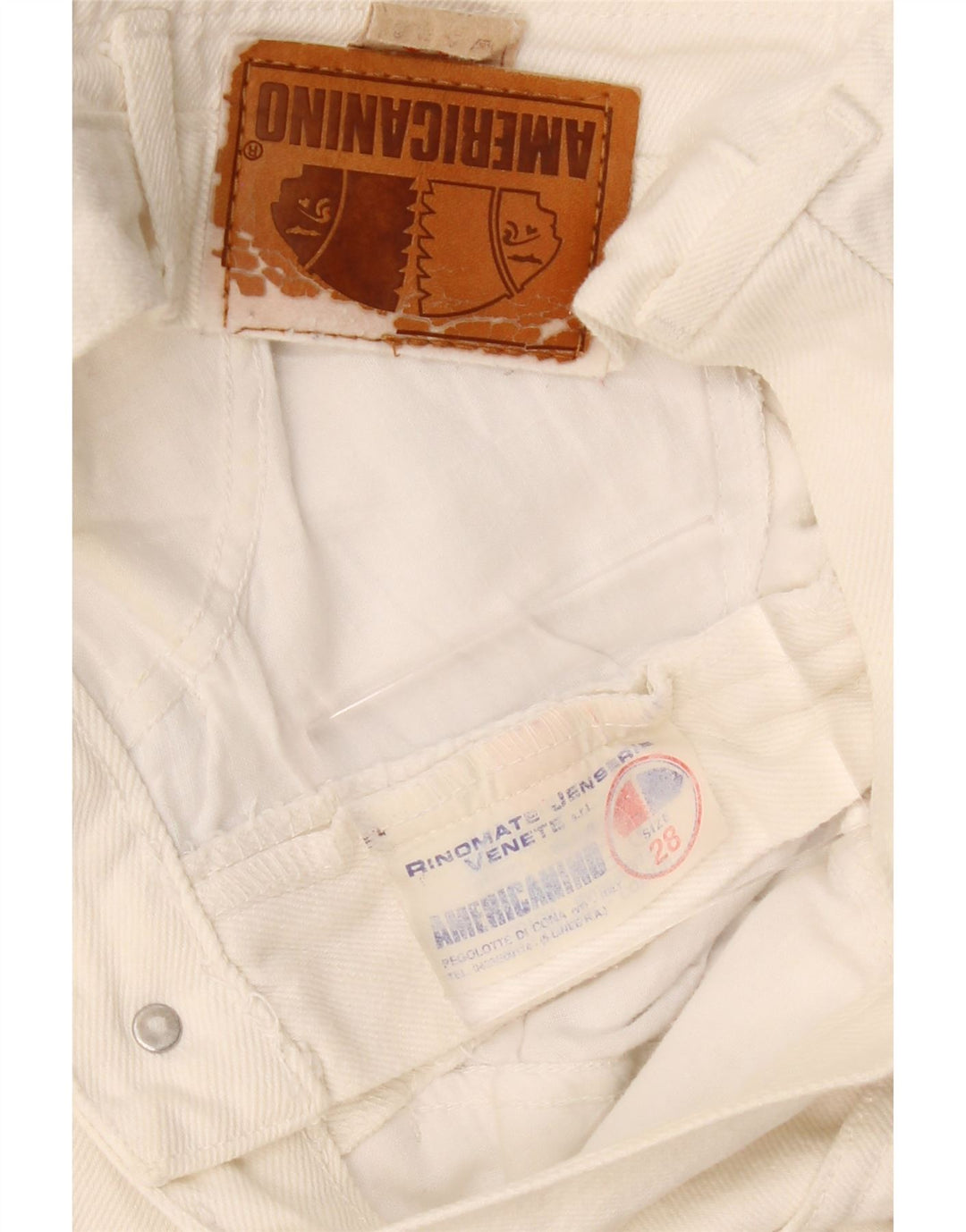 Americanino Kvinder Højtaljet tilspidsede Jeans W28 L28 Off White Classic
