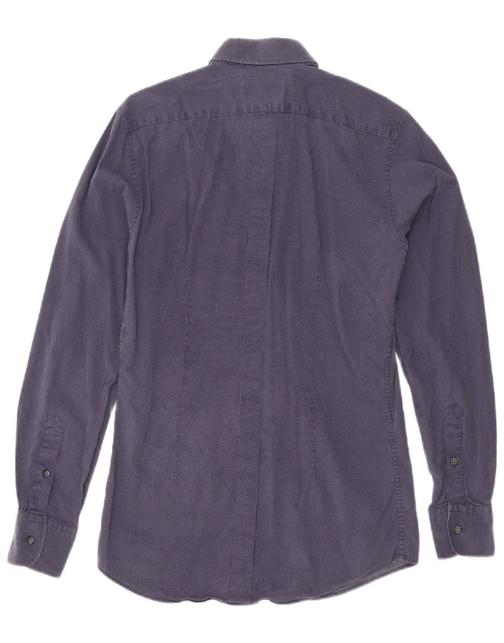 Reiss herreskjorte lille marineblå plettet