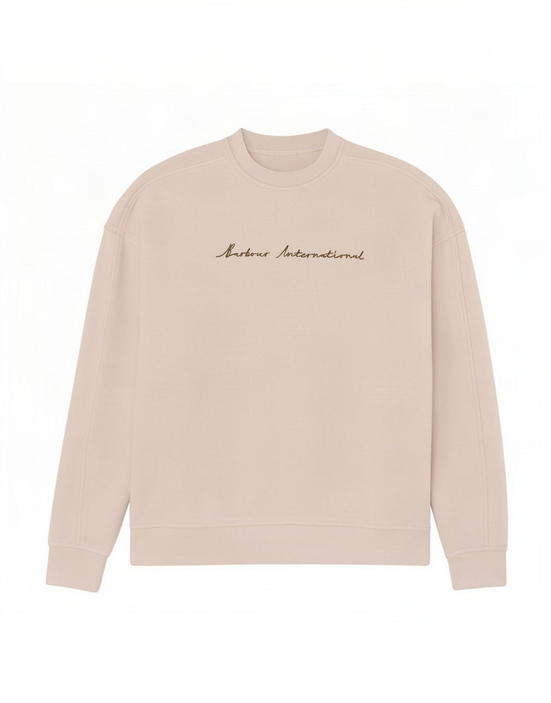Barbour Womens Grafisk Oversized Sweatshirt Jumper UK 10 Small White Bomuld