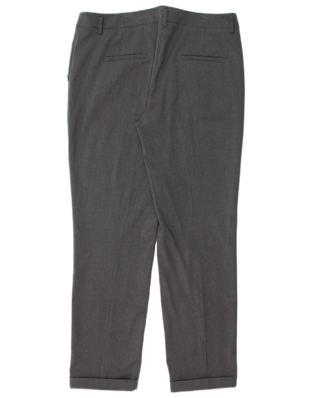 MARELLA Lige jakkesæt til kvinder bukser UK 14 Large W32 L28 Grå polyester