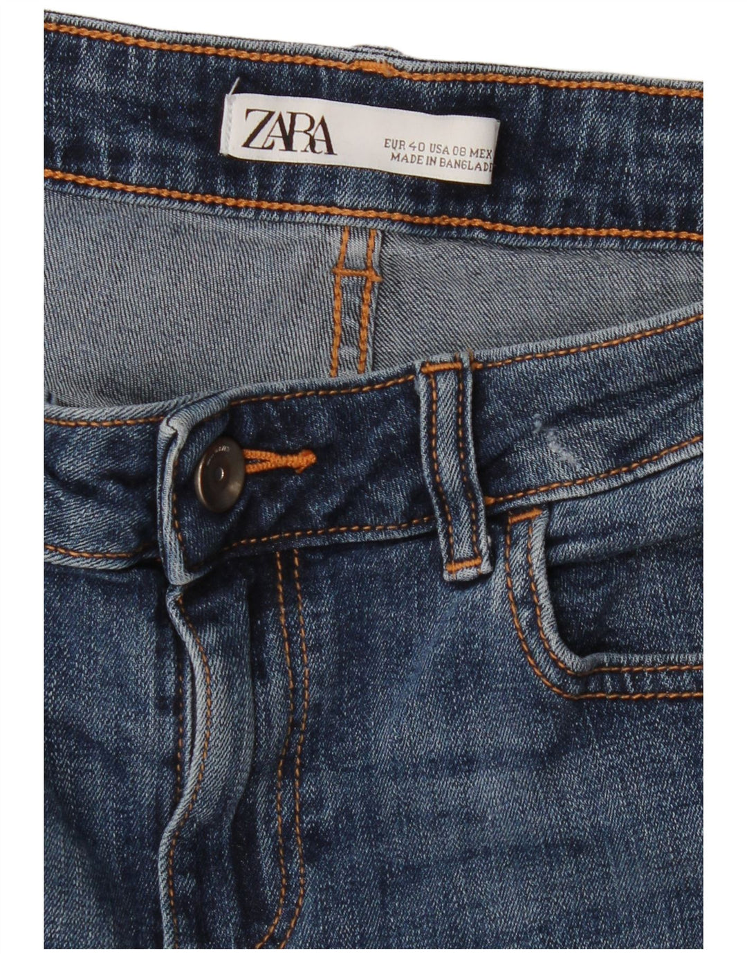 Zara Dame Skinny Jeans EU 40 Medium W30 L27 Blå