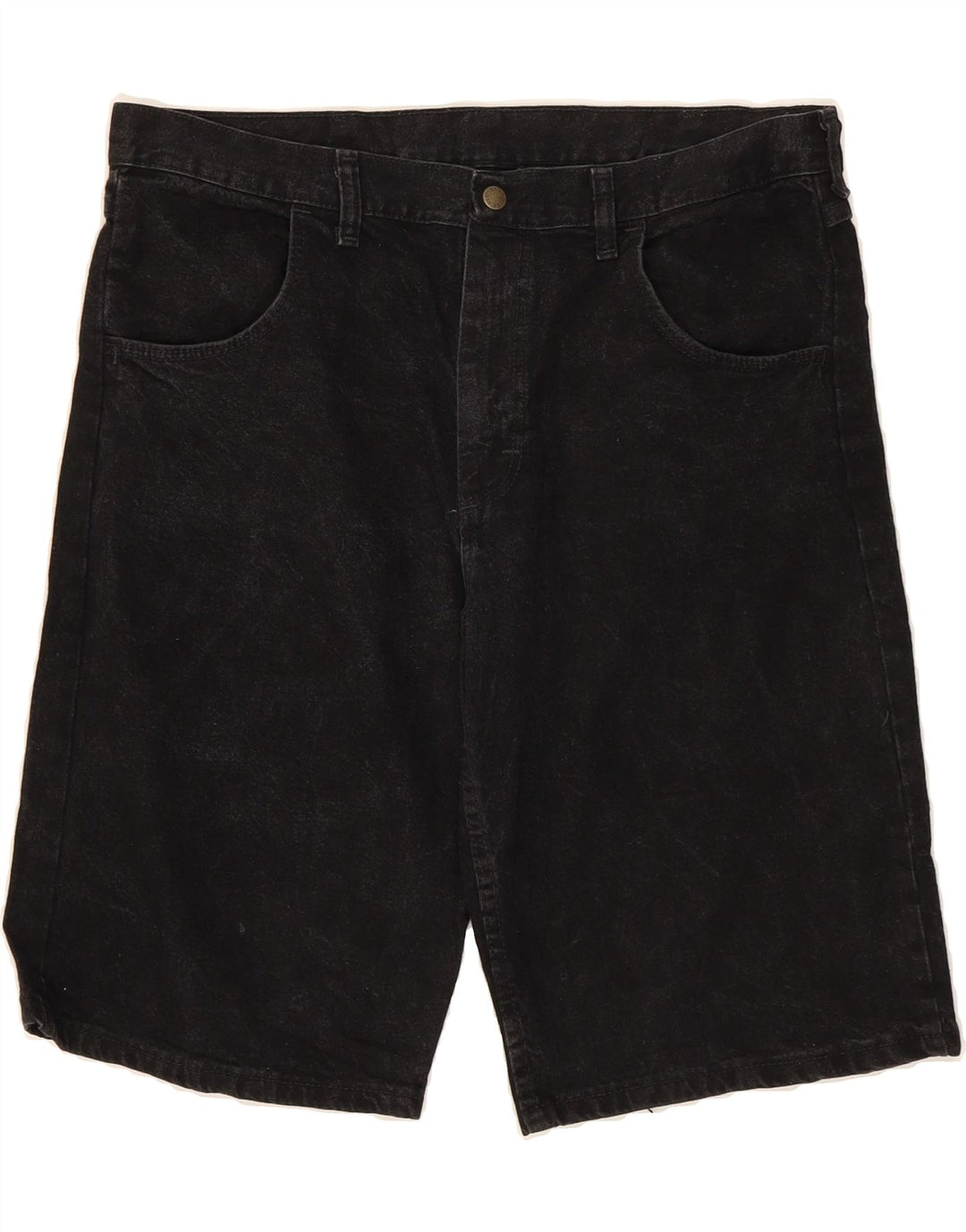 RUSTLER Womens Denim Shorts US 18 2XL W36 L12 Black Cotton Vintage Rustler and Second-Hand Rustler from Messina Hembry 