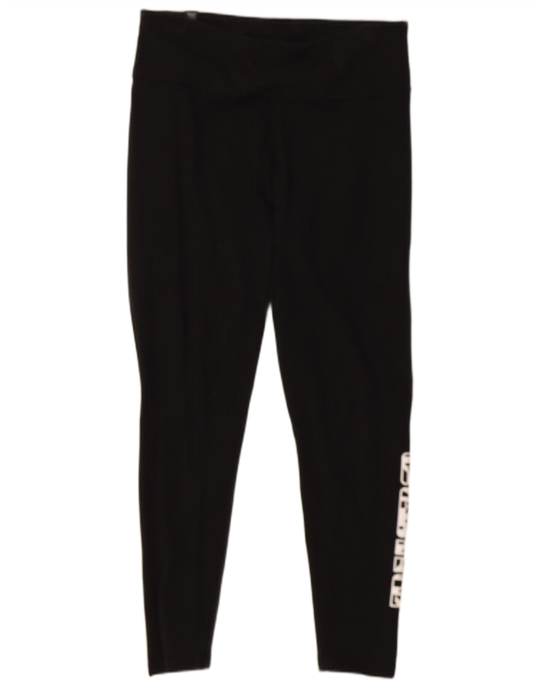 Puma Womens Grafisk Crop Leggings UK 12 Medium Black Bomuld