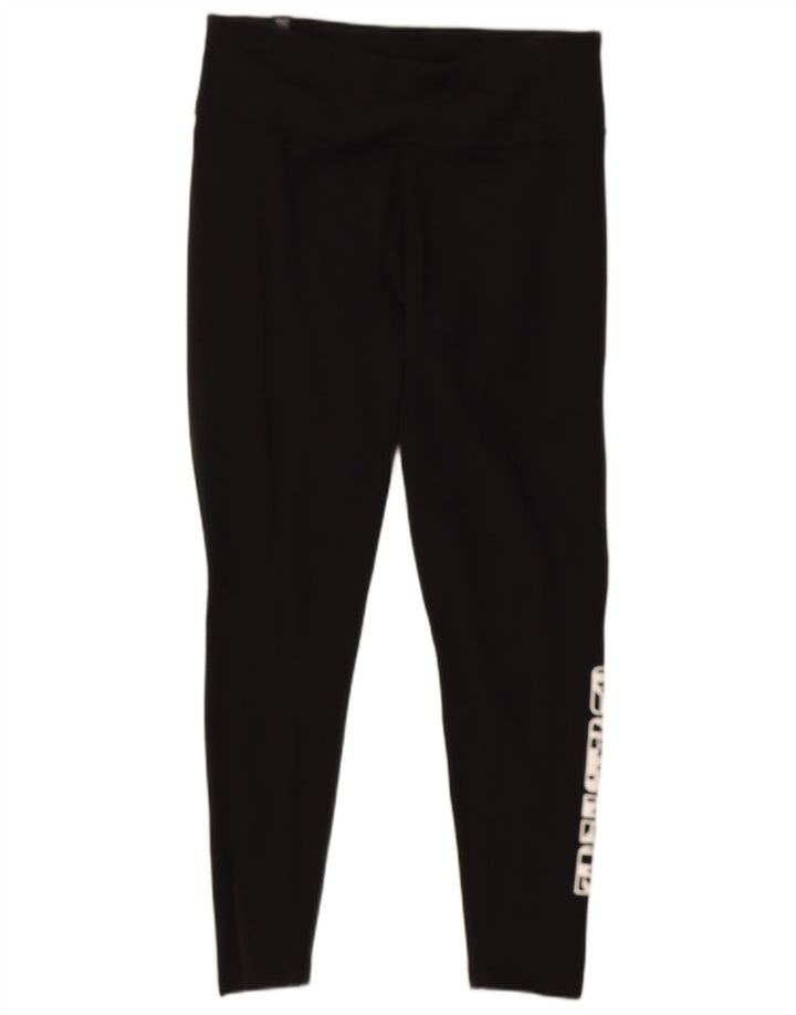 Puma Womens Grafisk Crop Leggings UK 12 Medium Black Bomuld