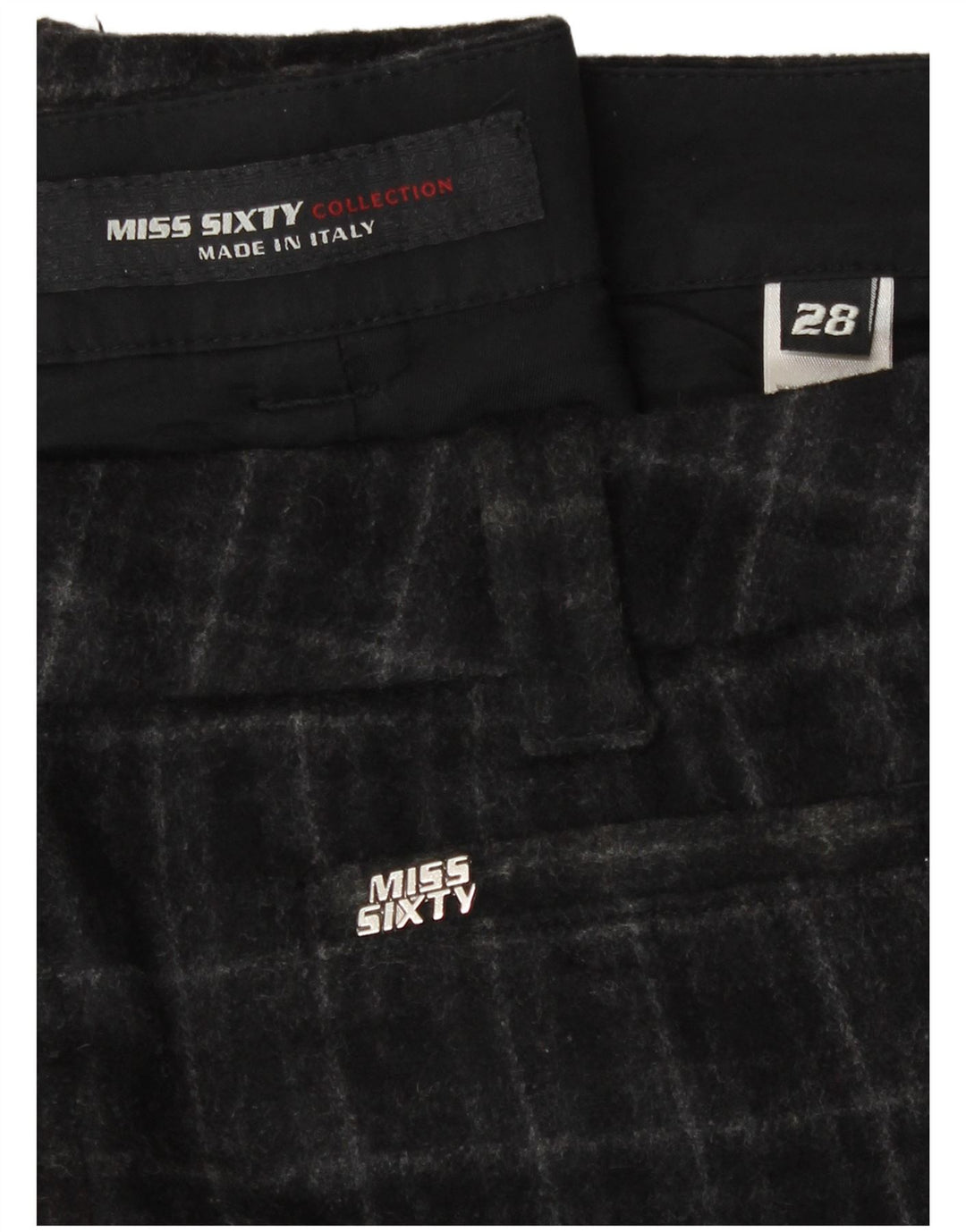 Miss Sixty Womens Wide Leg Casual Bukser W28 L32 Sort ternet uld