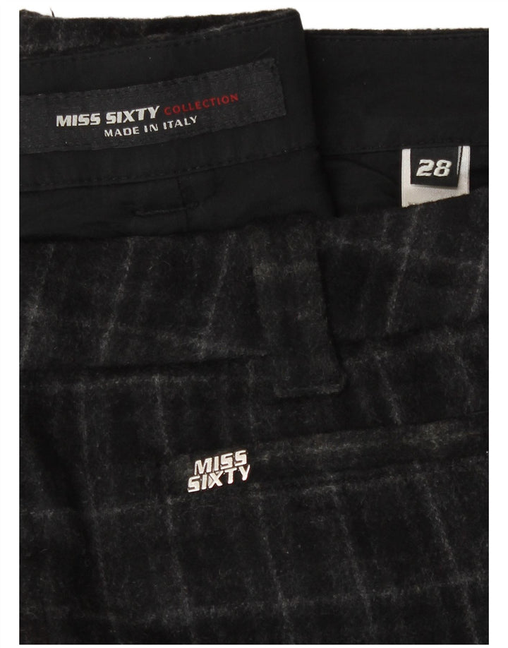 Miss Sixty Womens Wide Leg Casual Bukser W28 L32 Sort ternet uld