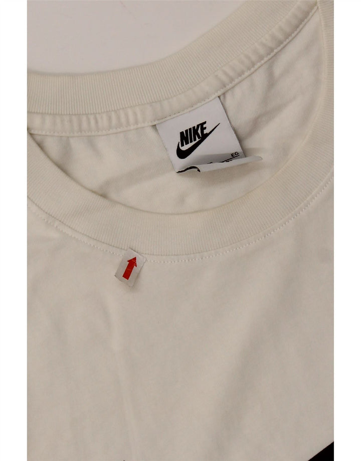 Nike grafisk T-shirt top til mænd XL Hvid Colourblock