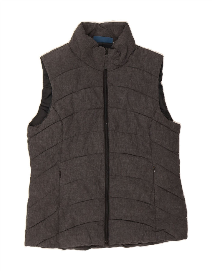 MOUNTAIN WAREHOUSE Womens Padded Gilet UK 12 Medium Grey Nylon Vintage Mountain Warehouse and Second-Hand Mountain Warehouse from Messina Hembry 