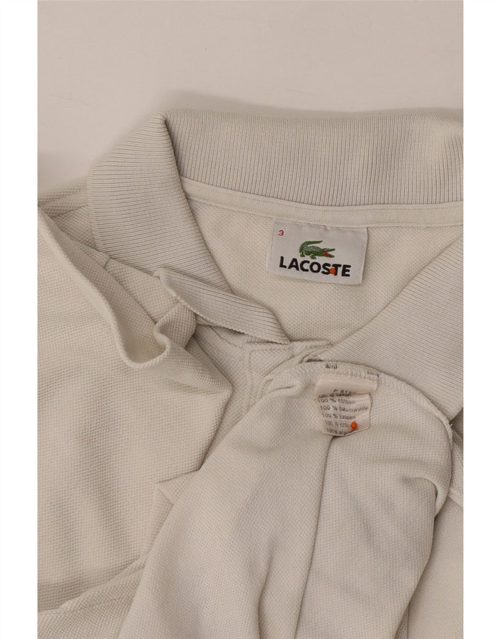 LACOSTE Poloshirt til mænd str. 3 Lille hvid bomuld