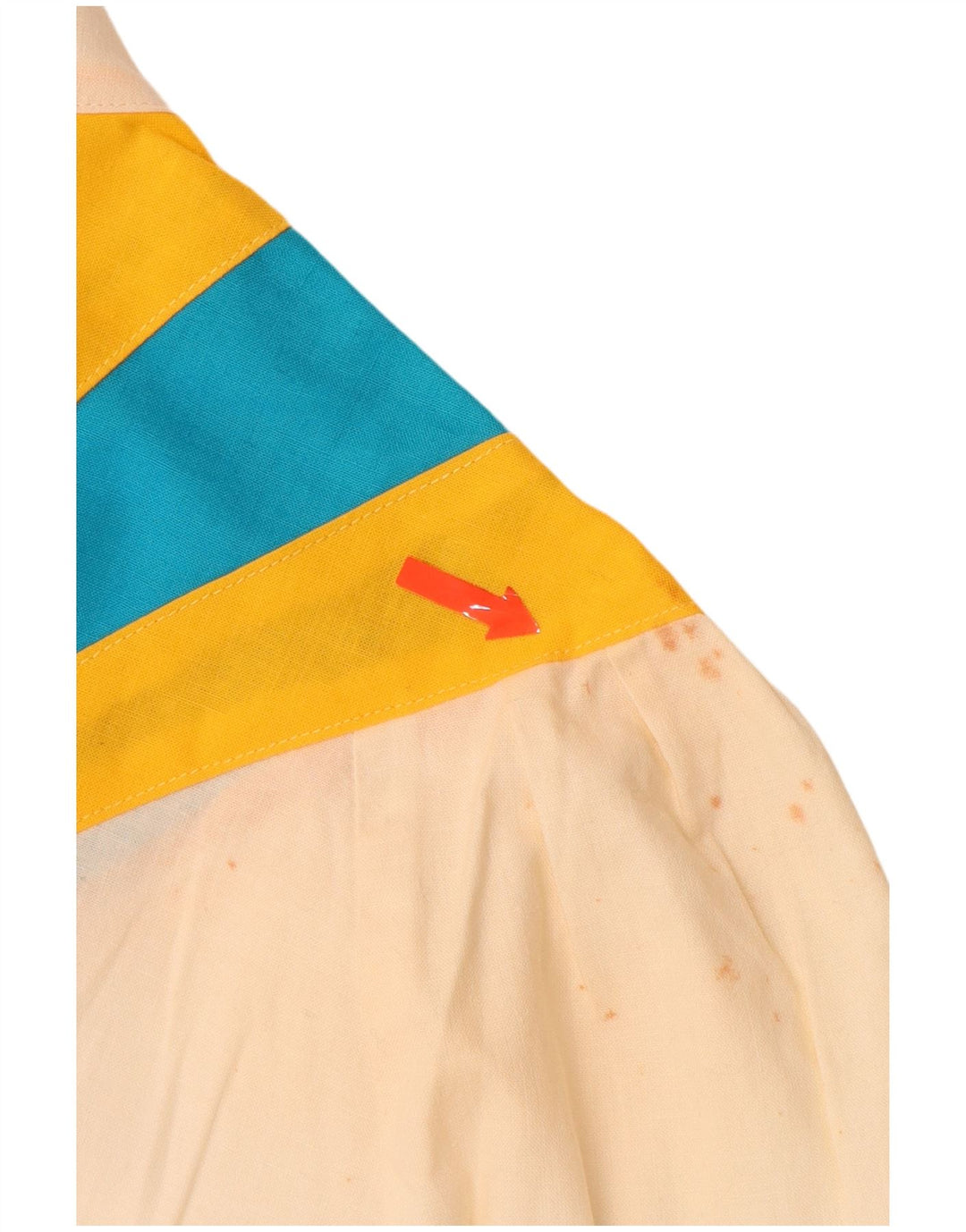 ANTONELLI Bomberjakke til kvinder IT 44 Medium Off White Colourblock Bomuld