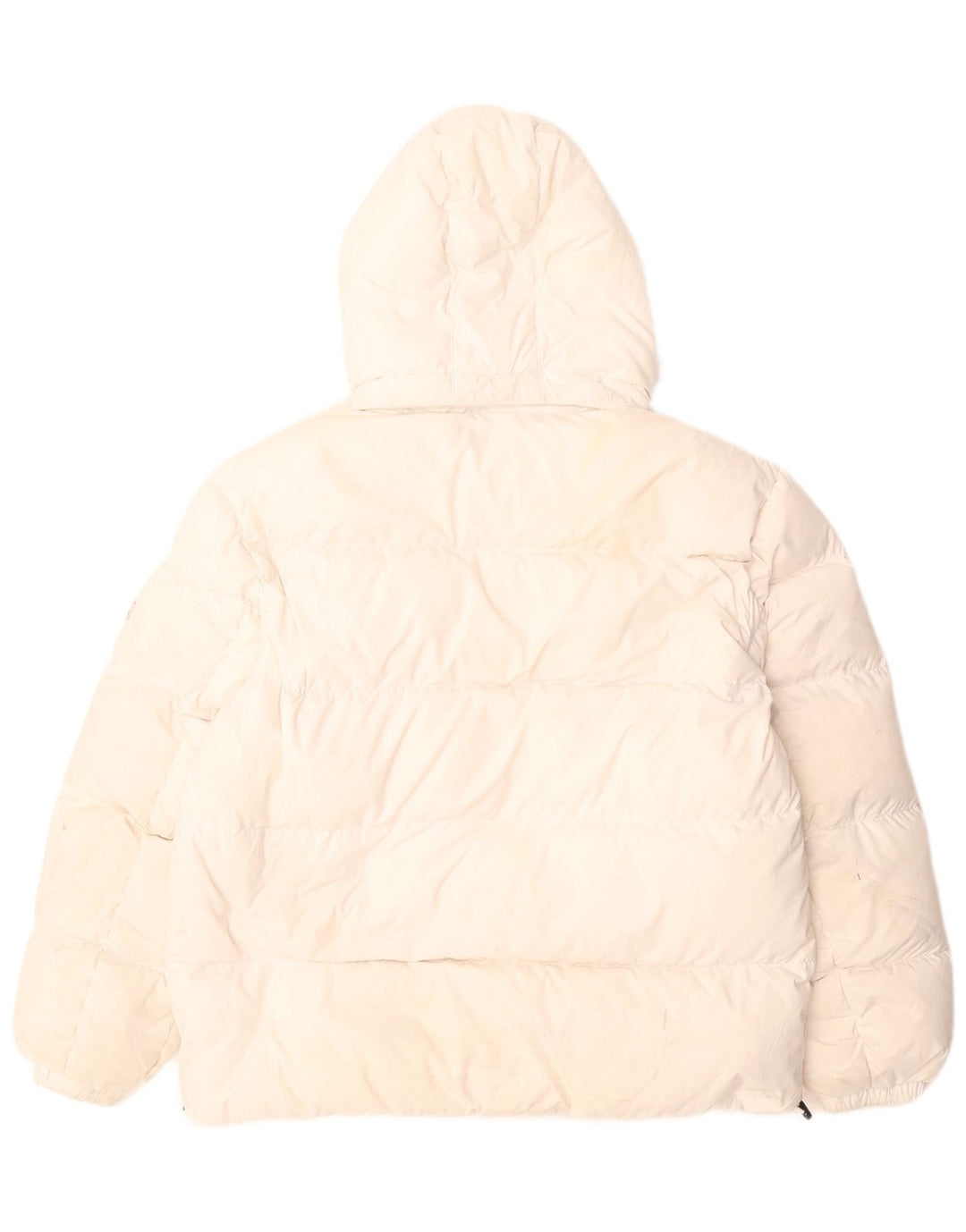 Tommy Hilfiger Herre grafisk polstret jakke UK 40 Large White Colourblock