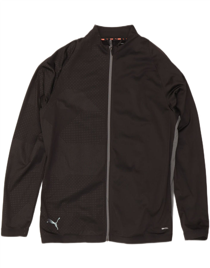 PUMA Mens Tracksuit Top Jacket 2XL Black Polyester Vintage Puma and Second-Hand Puma from Messina Hembry 