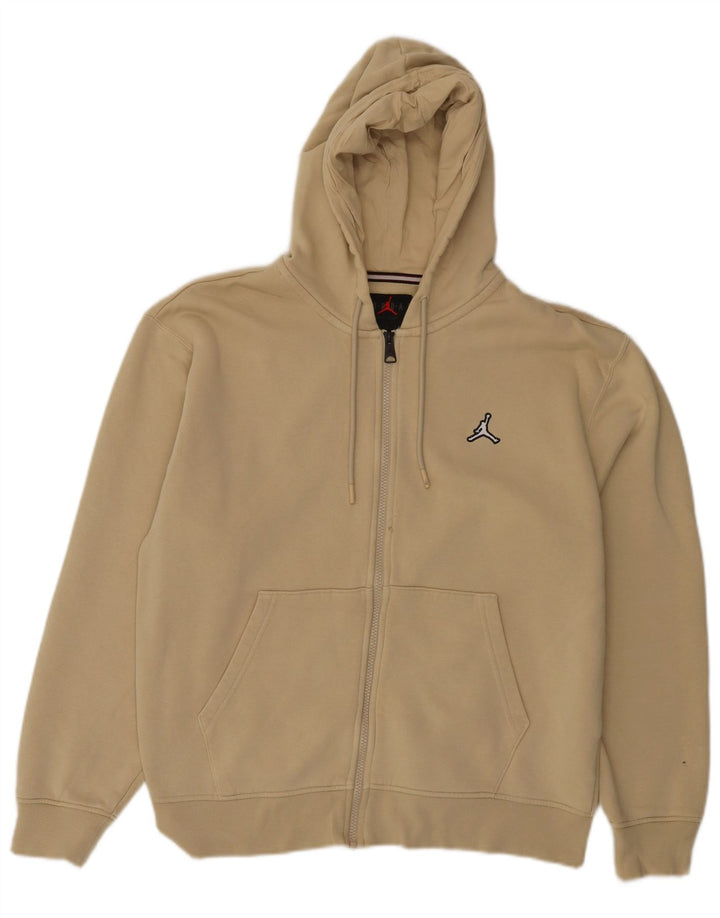 Jordan Hættetrøje med lynlås til mænd Medium Beige Bomuld